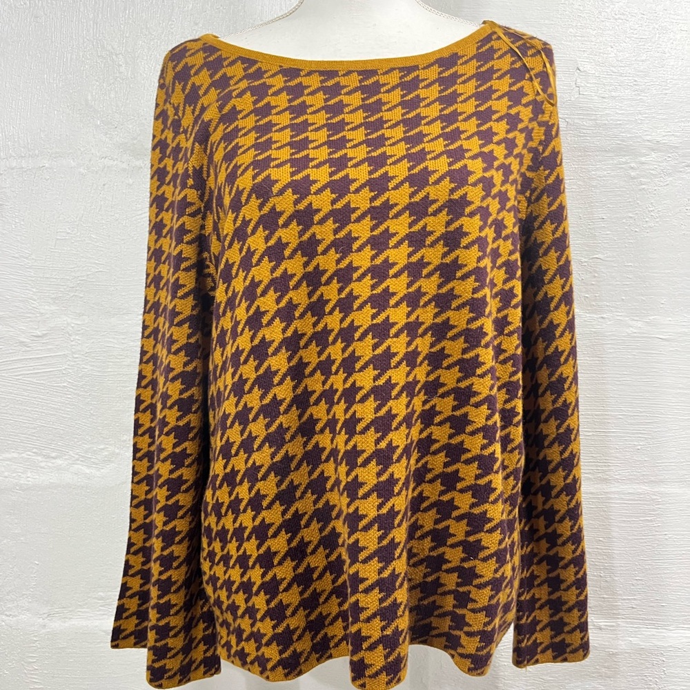 ANN TAYLOR HOUNDSTOOTH SWEATER NEW WITH TAG (365) - Picture 9 of 16